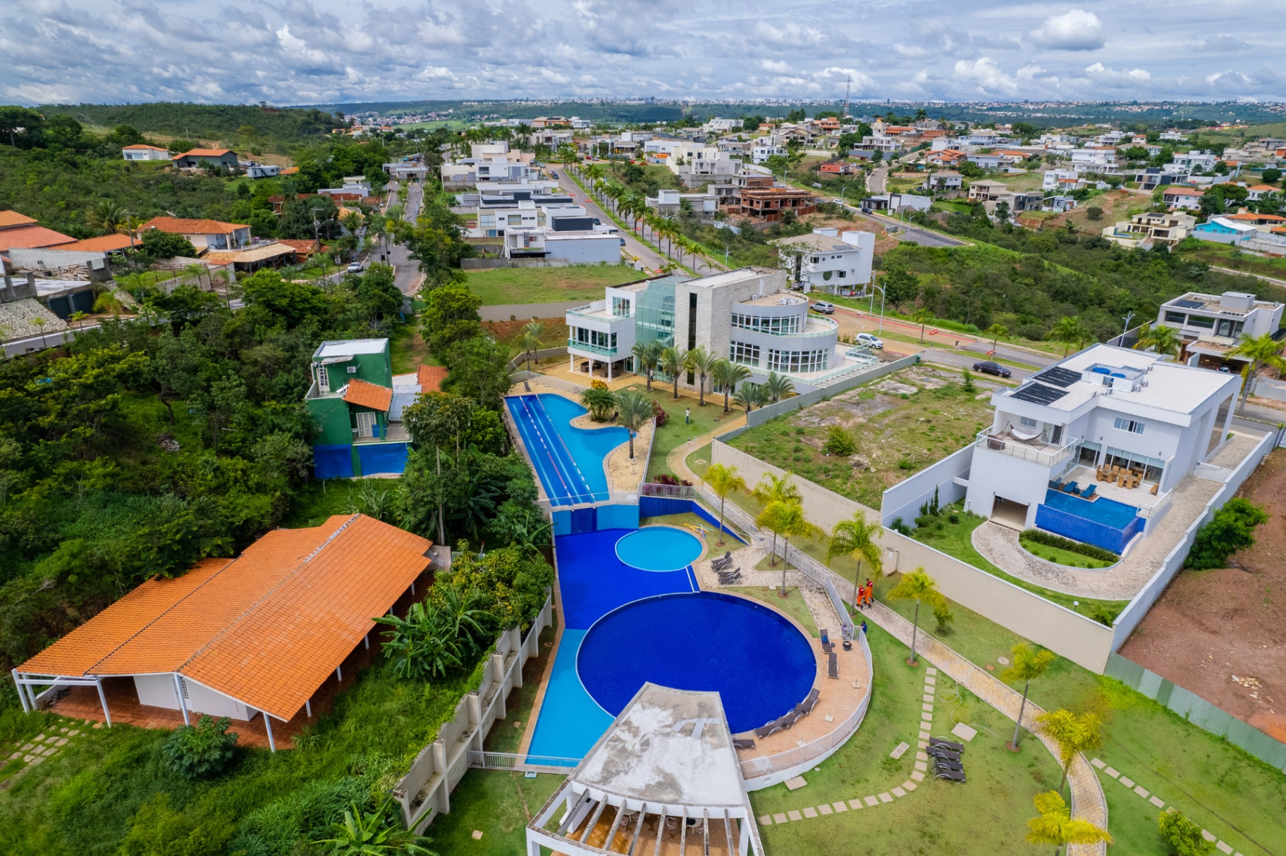 Área de piscinas do Maxximo Garden