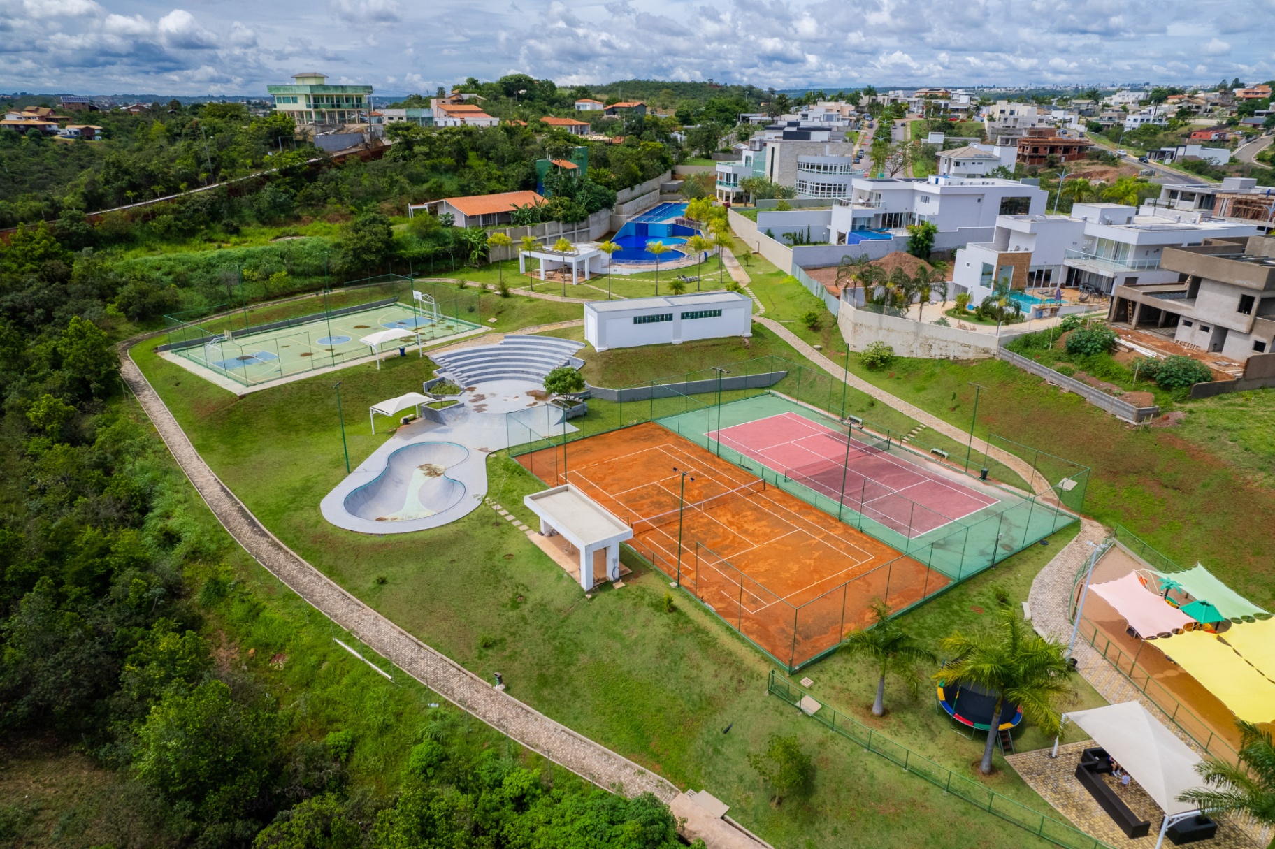 Quadras esportivas do Maxximo Garden